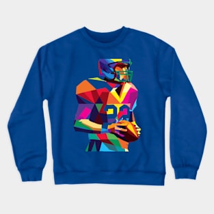 American Football Player Quarterback WPAP Crewneck Sweatshirt